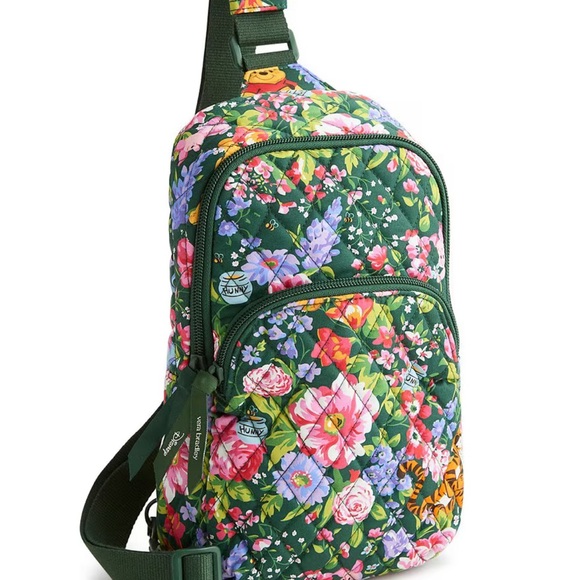 Vera Bradley Handbags - Vera Bradley Winnie the Pooh Springtime Floral Lorman Sling Crossbody Bag